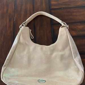 Italian Leather DXtouch champagne bogo bag